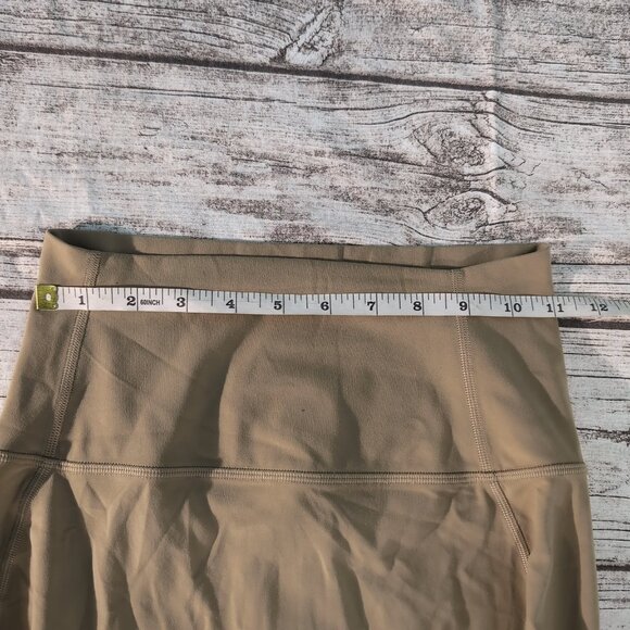 Lululemon Nulu Slim Fit High Rise Skirt Size 4 Army Green - Picture 2 of 7